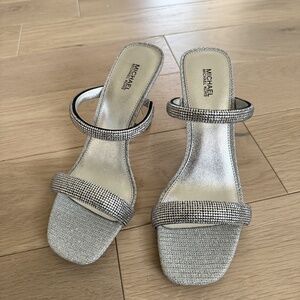 Michael Kors - Silver sandal heels - never worn